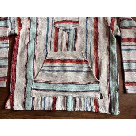 Earth Ragz Recycled Fibers Cotton Blend Hoodie Hooded Jacket Baja Drug Rug XL - Picture 4 of 10